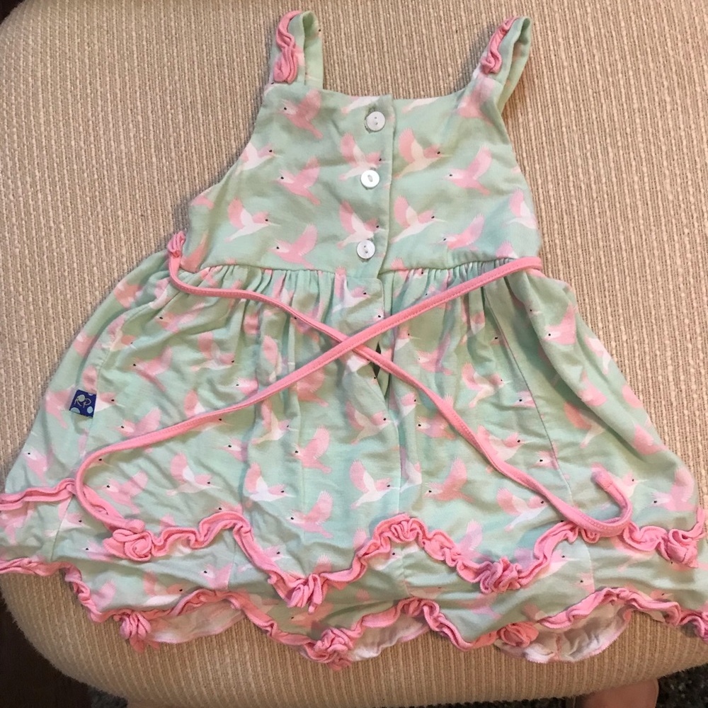 Kickee pants Swing dress Hummingbird 0-3 months